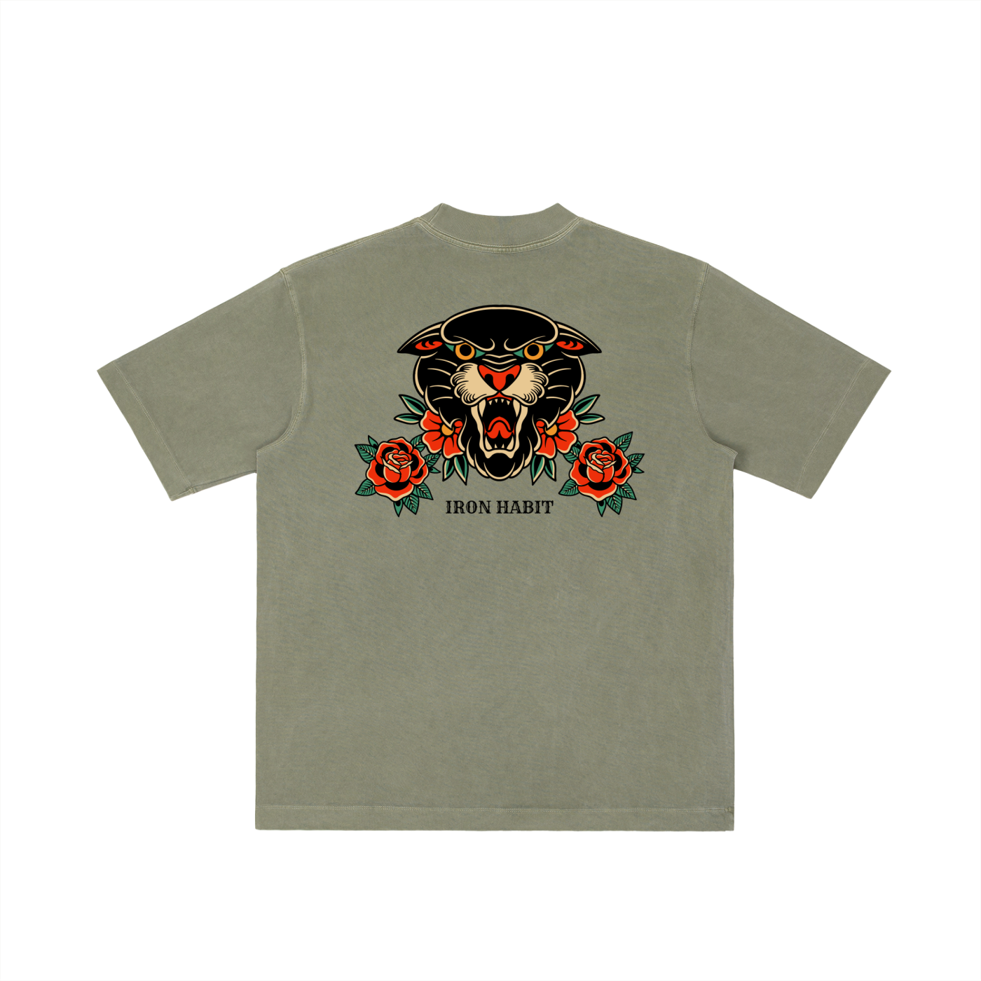 Iron Habit Core HEAVYWEIGHT Tee - Trad Panther