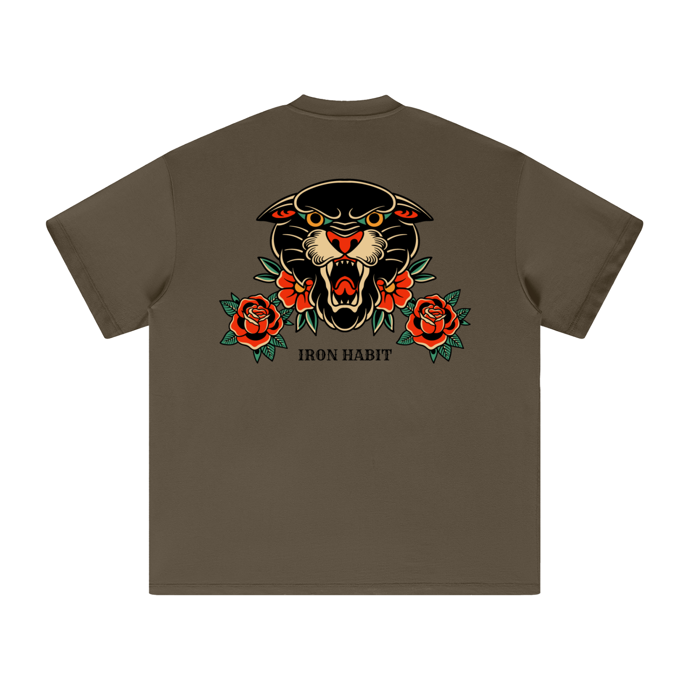 Iron Habit Oversized Tee - Trad Panther