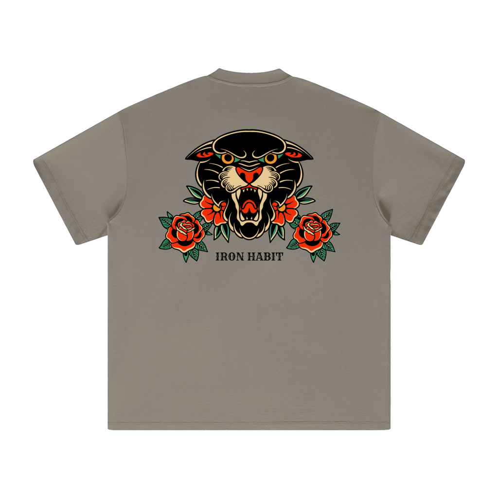 Iron Habit Oversized Tee - Trad Panther