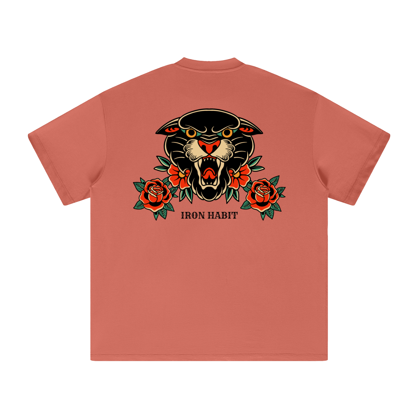 Iron Habit Oversized Tee - Trad Panther