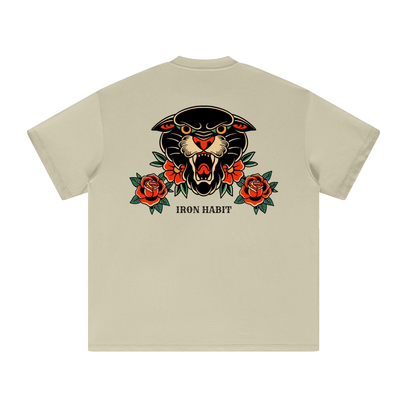 Iron Habit Oversized Tee - Trad Panther